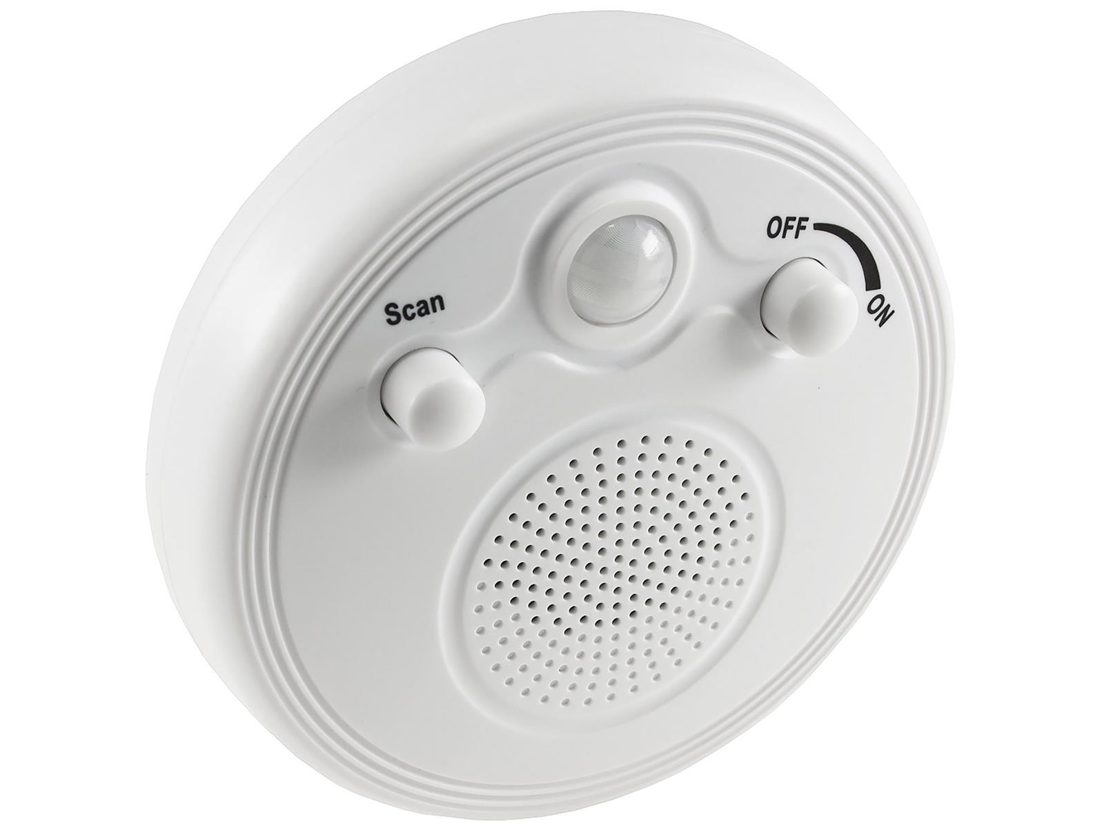 Radio mit Bewegungsmelder, FM-Radio Batterie 3x AA, 3m Reichweite Radio mit Bewegungsmelder, FM-Radio Batterie 3x AA, 3m Reichweite