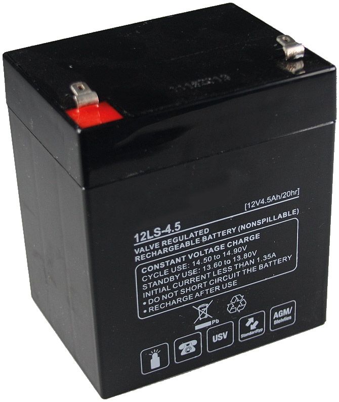 Bleiakku Q-Batteries 12V/4,5AhLxBxH 101x90x70mm, 1,4kg