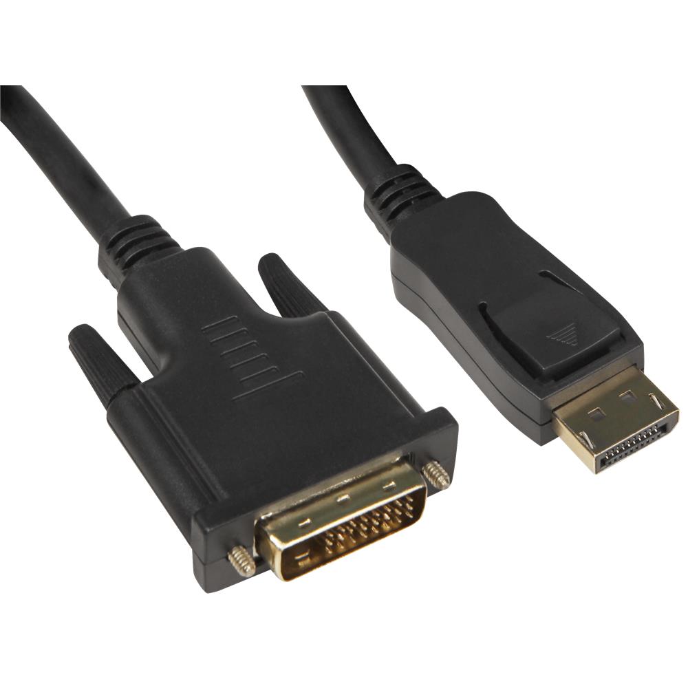 DisplayPort Adapter Kabel auf DVI-D 24+1 Pin, 2m