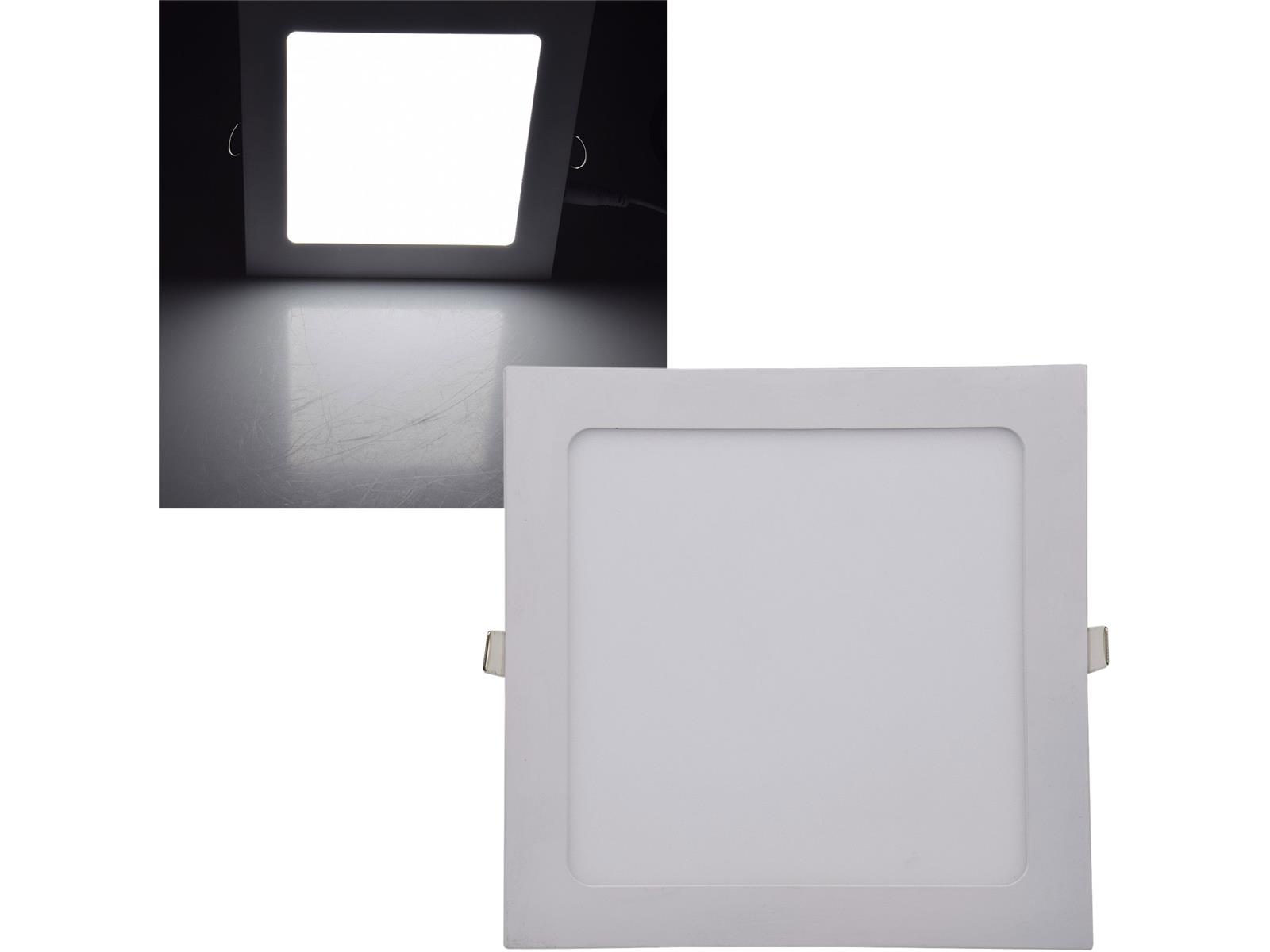 LED Licht-Panel "QCP-22Q", 22,5x22,5cm230V, 18W, 1620 Lumen,4200K /neutralweiß