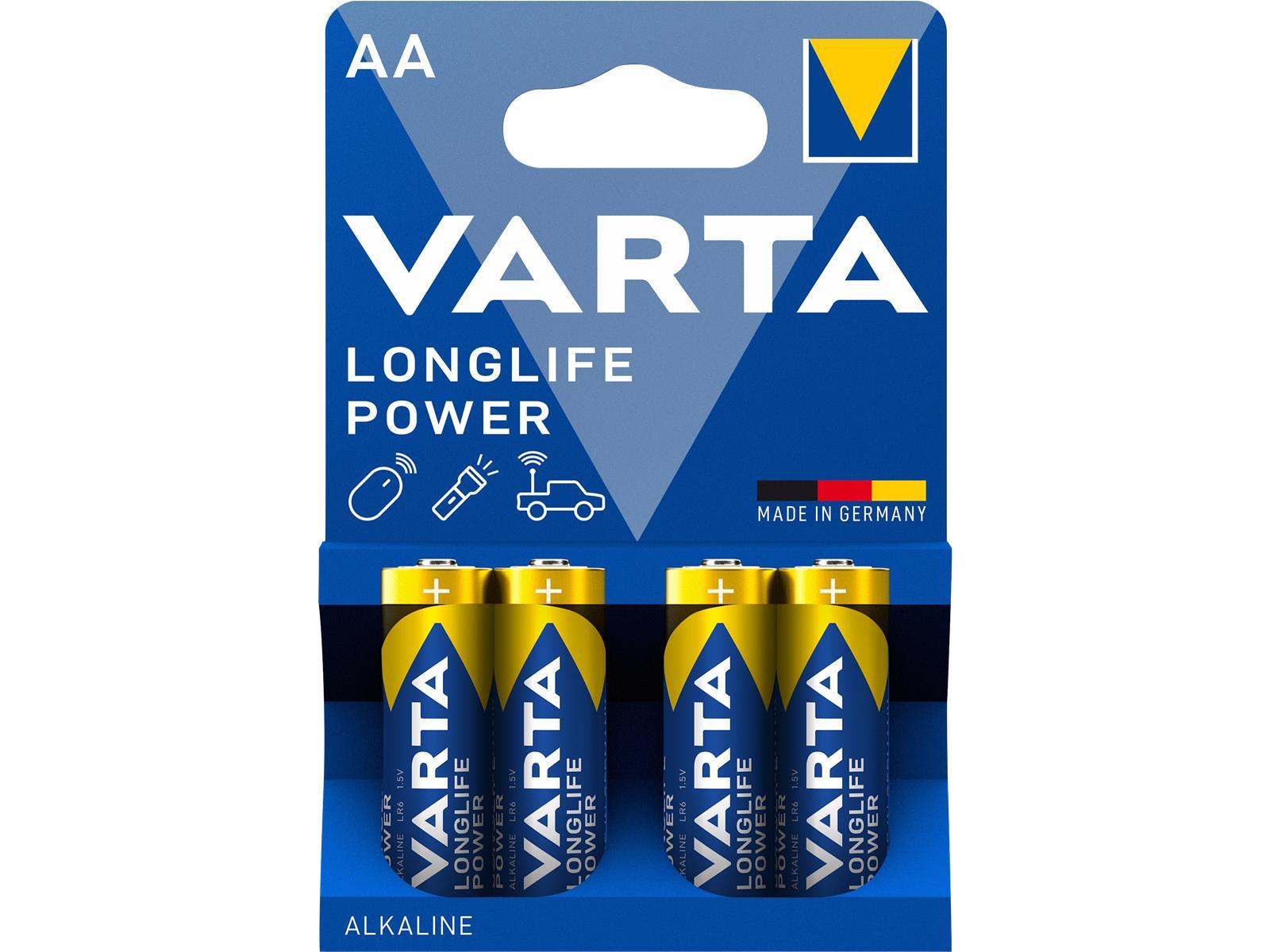 Mignon-Batterie VARTA ''HIGH ENERGY'' 1,5 V, Typ AA, 4er-Blister