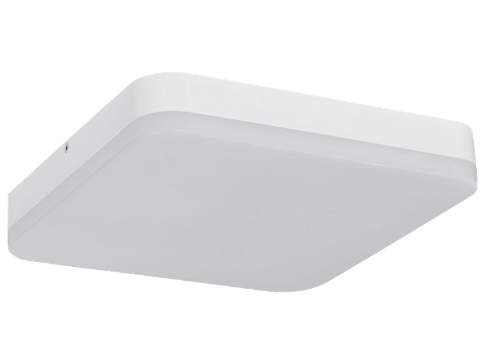 LED Deckenleuchte, 1600lm,3000K,25W,warmweiß,IP44, 280x280x51mm, Bewegungsmelder