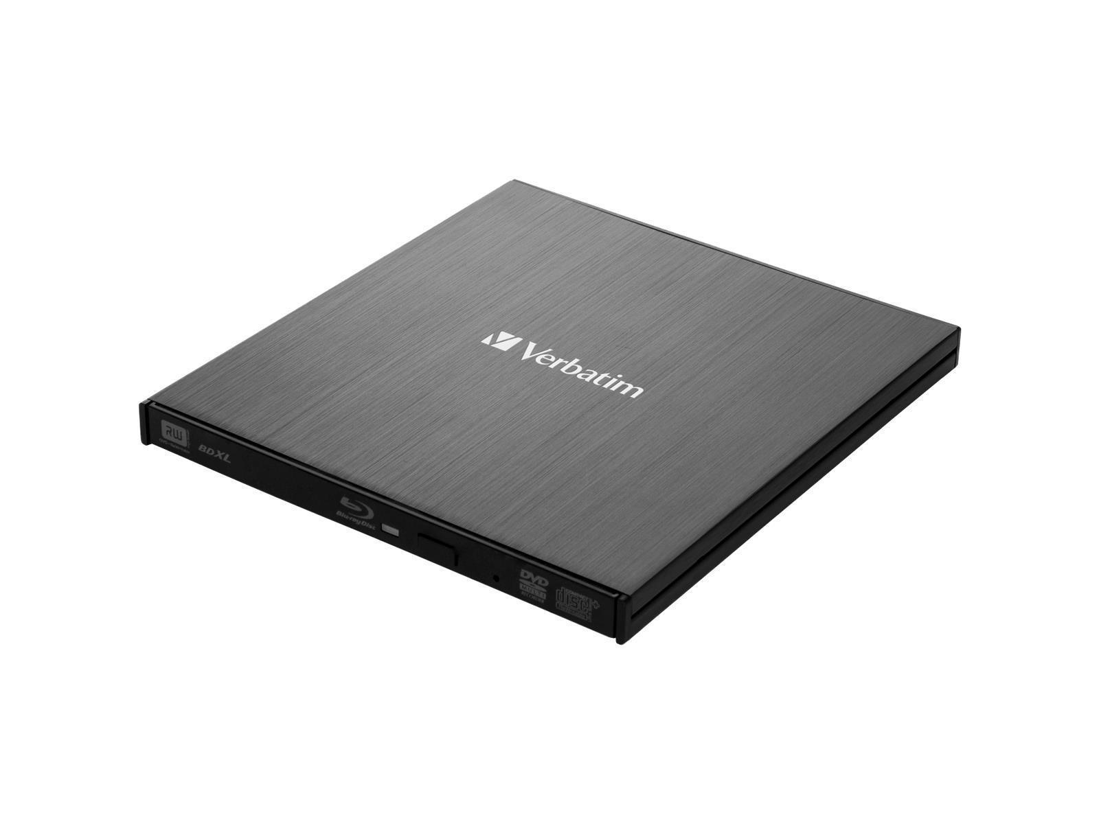 Externer Blu-Ray Recorder Verbatim, Slimline, USB 3.0, inkl. 25GB Disk