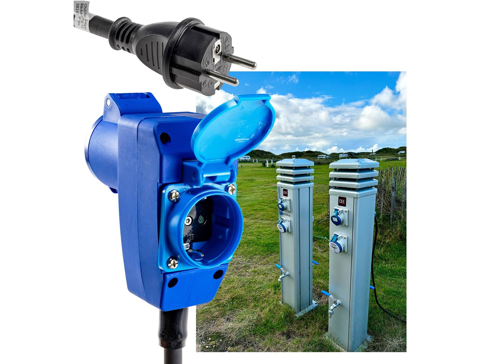 CEE Adapter auf Schutzkontakt-Stecker CEE Adapter auf Schutzkontakt-Stecker