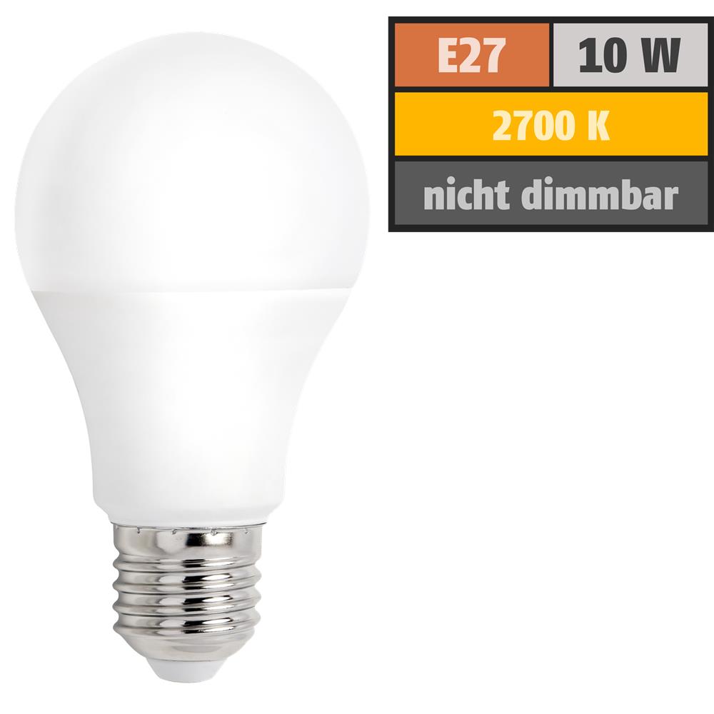 LED Glühlampe E27, 10W, 800 lm, warmweiß