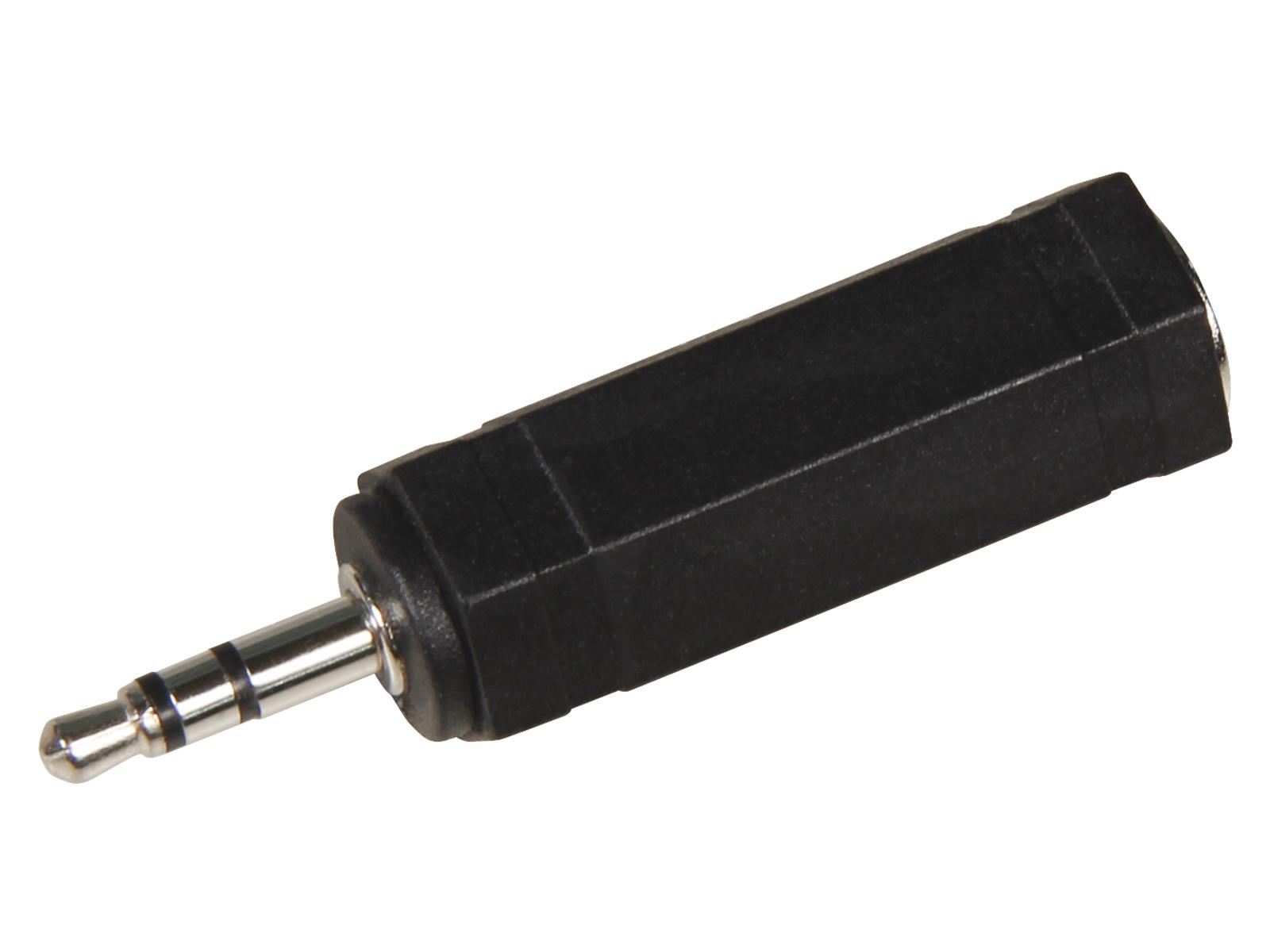Audio Adapter 3,5mm Stecker auf 6,35mm Buchse, stereo
