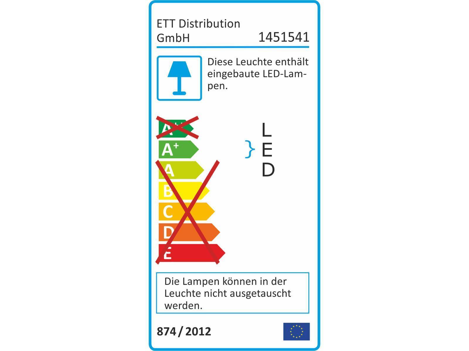 LED-Panel McShine ''LP-914SW'', 9W, 145x145mm, 918 lm, 3000K, warmweiß