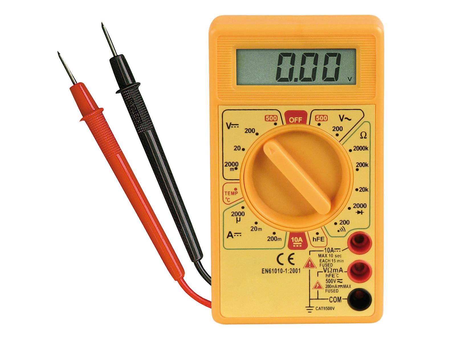Digitalmultimeter McPower ''M-330T'', Temperatur-Messung -50 °C bis +1.000°C