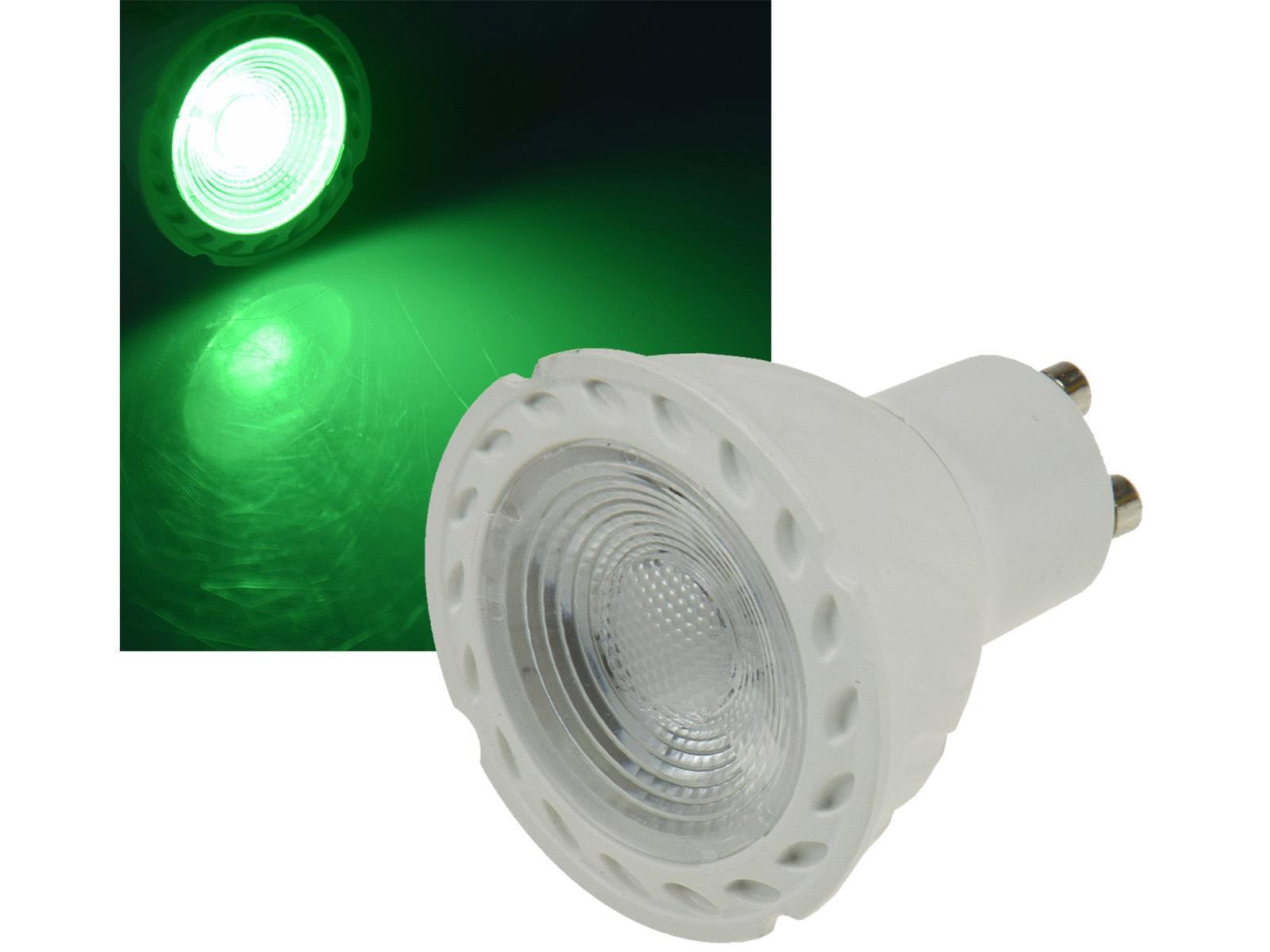 LED Strahler GU10 "LDS-50" grün38°, 230V/5W