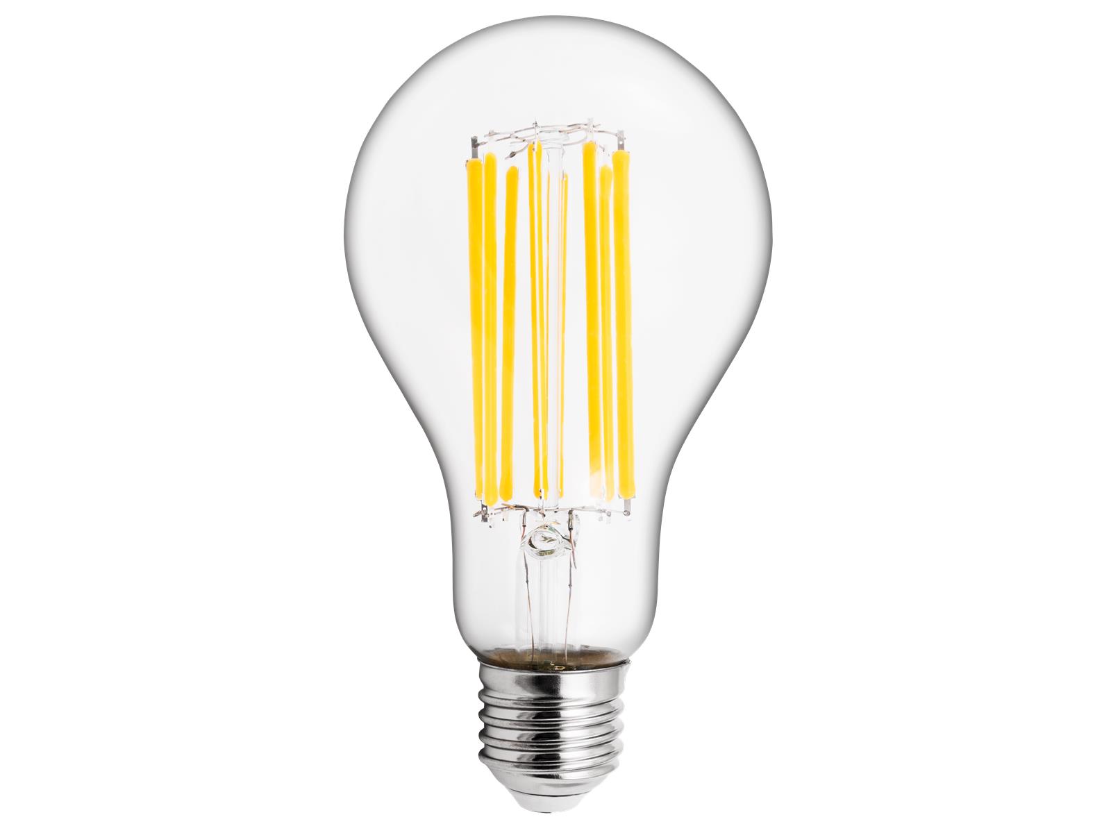 LED Filament Glühlampe McShine ''Filed'', E27, 18W, 2500lm, warmweiß, klar