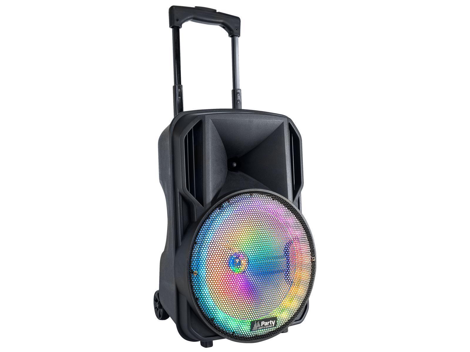 Mobile Beschallungsanlage PARTY ''PARTY-10RGB'' 400W, Bluetooth, LED-Beleuchtung