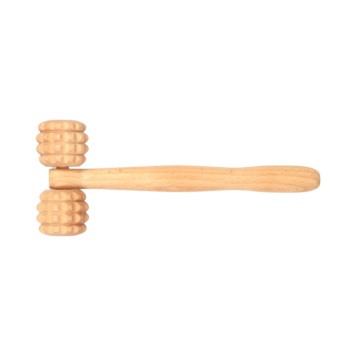 Massageroller, T-Form aus Holz 23,5 cm