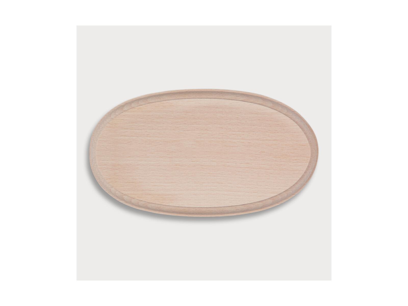 Türschild oder Spruchbrett, oval aus Holz 17,7 cm