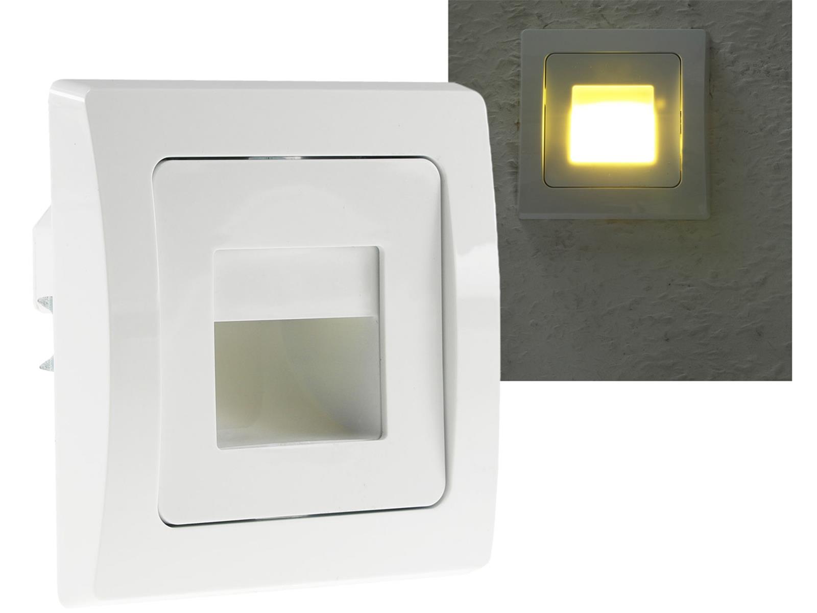 LED-Einbauleuchte DELPHI "COB" weiß 80x80mm, 3000k, warmweiß, 110Lumen