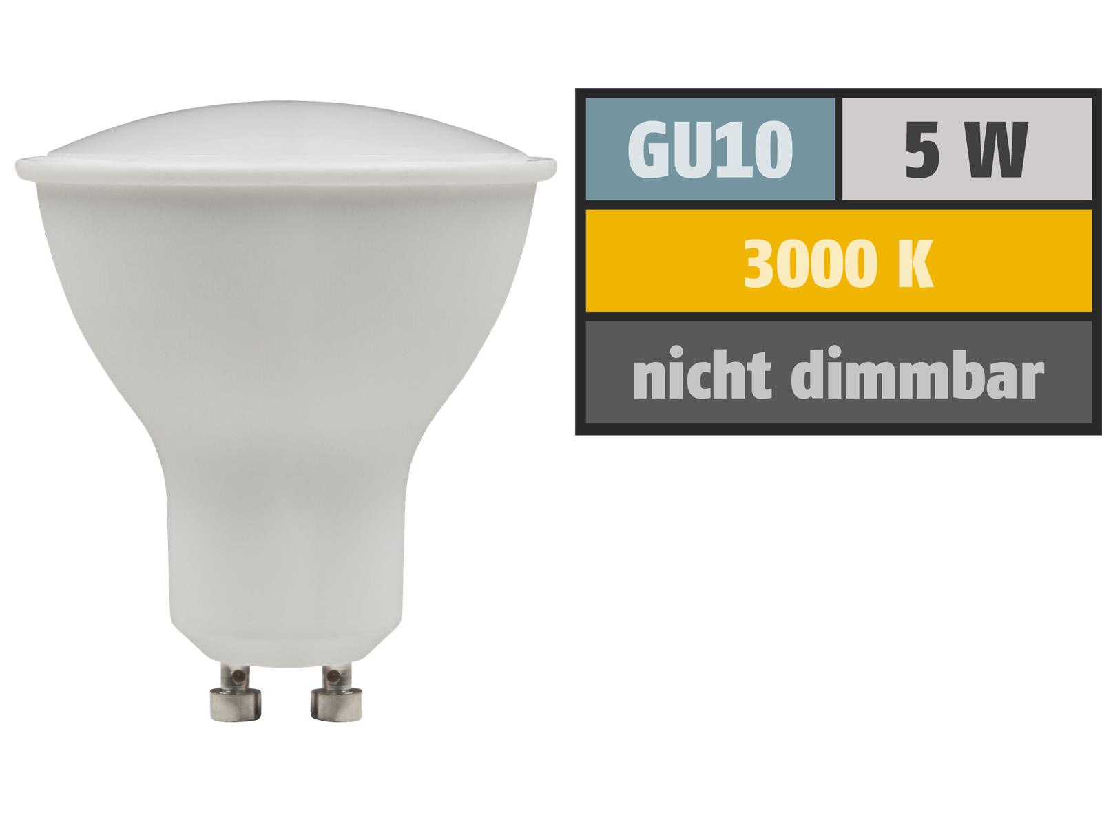 LED-Strahler McShine ''PV-50'' GU10, 5W, 400lm, 120°, 3000K, warmweiß